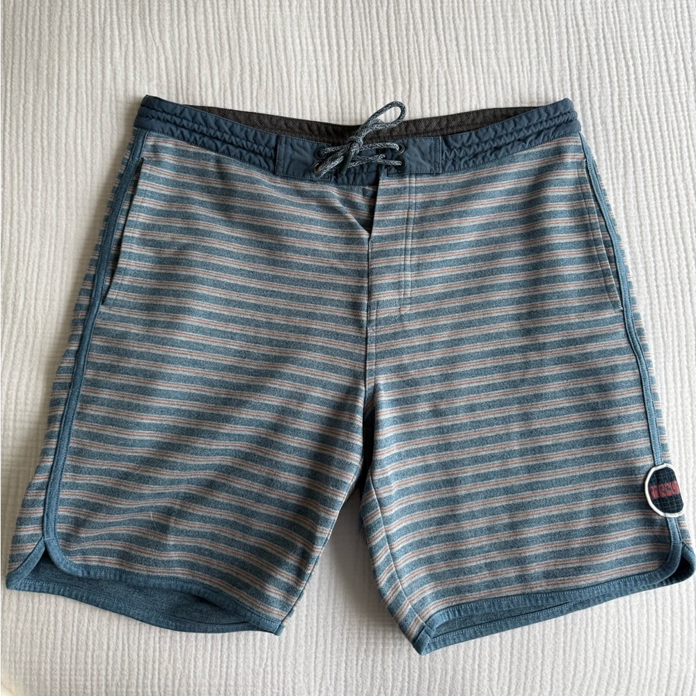 Ripcurl Men’s Cotton Shorts (Blue/Orange/Grey)